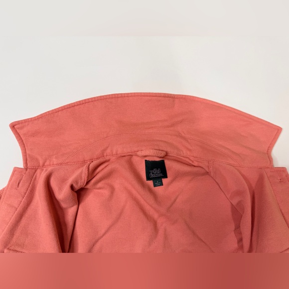 Pink Shacket Brushed Oversized Long Sleeve Button Down Shirt Jacket Fleece Plaid - Picture 10 of 17